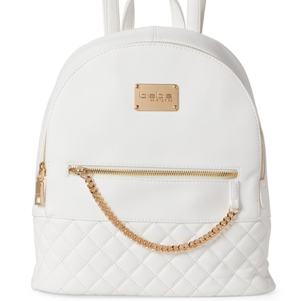 BEBE Gina Quilted Chain Backpack
